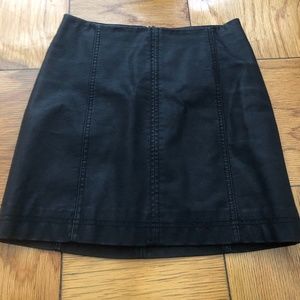 Free people mini leather skirt